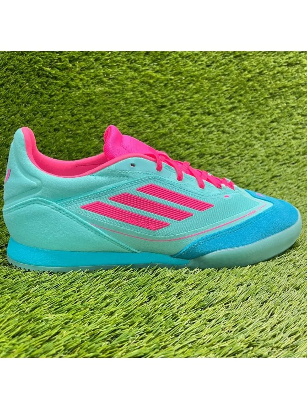 Adidas F50 Freestyle Messi Mens Size 10.5 Blue Athletic Soccer Shoes Sneakers